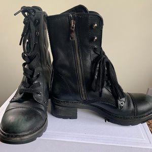 Prada bomber boots